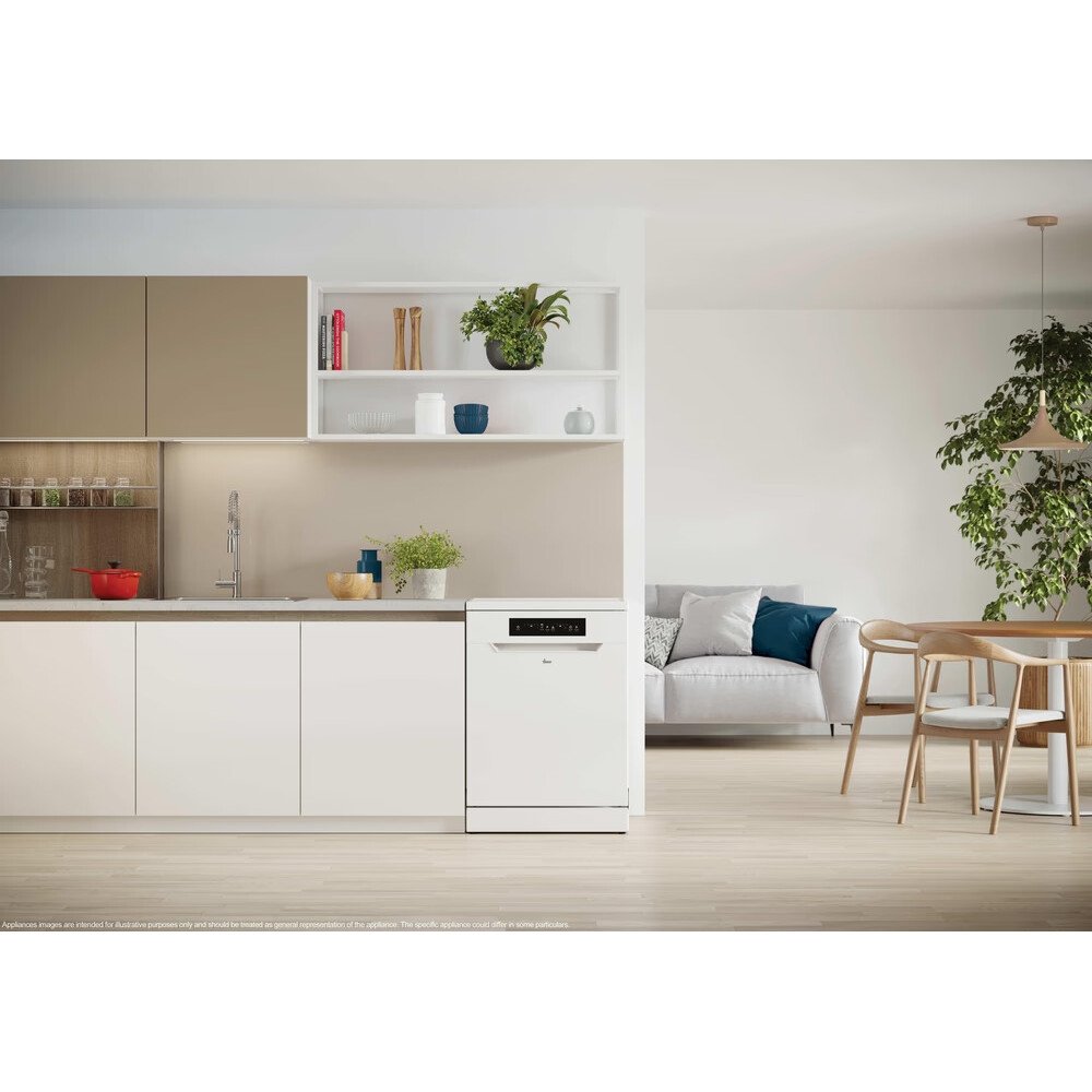 Hoover HFP 4C7E0W-80 Dishwasher, 14 Place Settings, White, C Rated