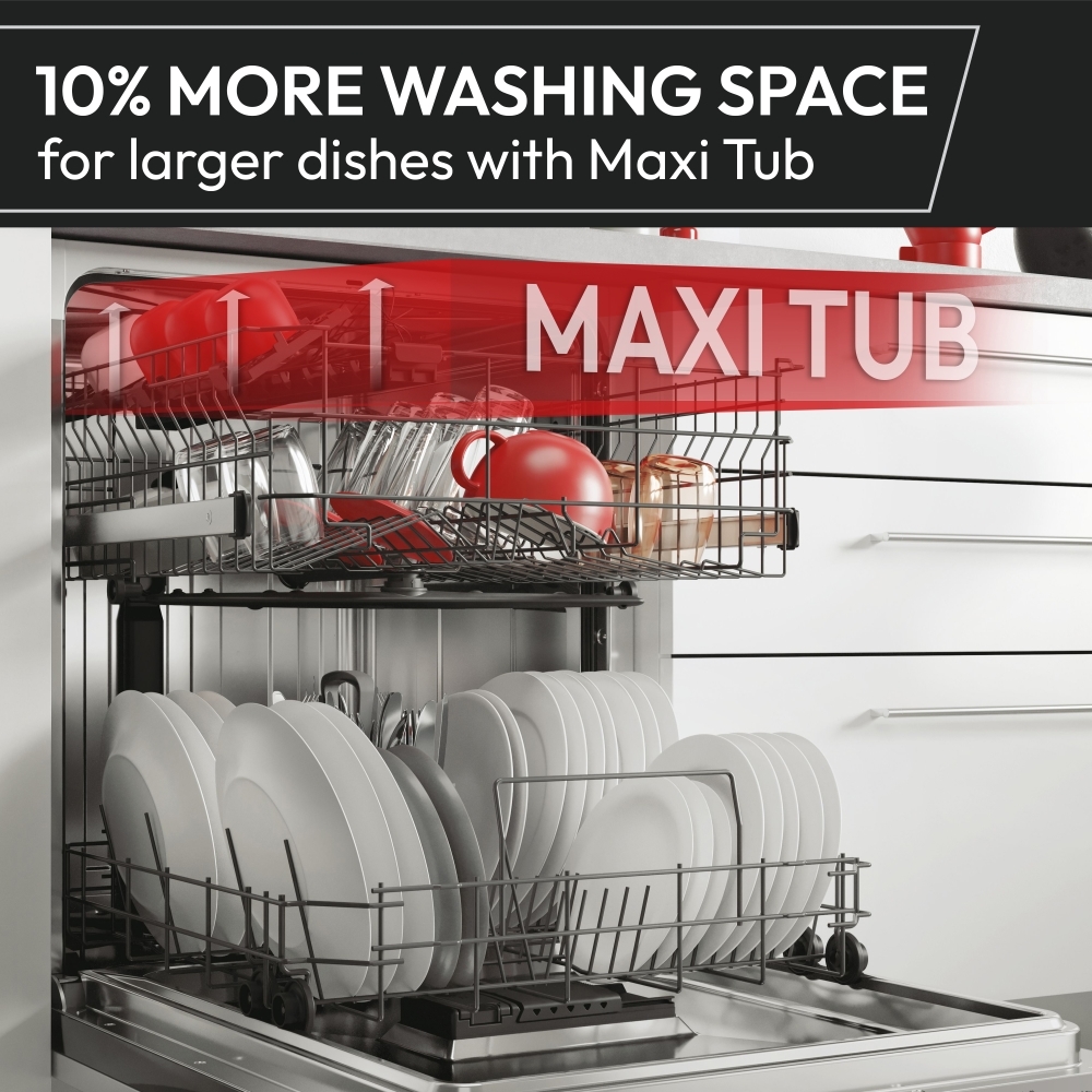 Hoover HFP 4C7E0A-80 Dishwasher, 14 Place Settings, Grey, C Rated