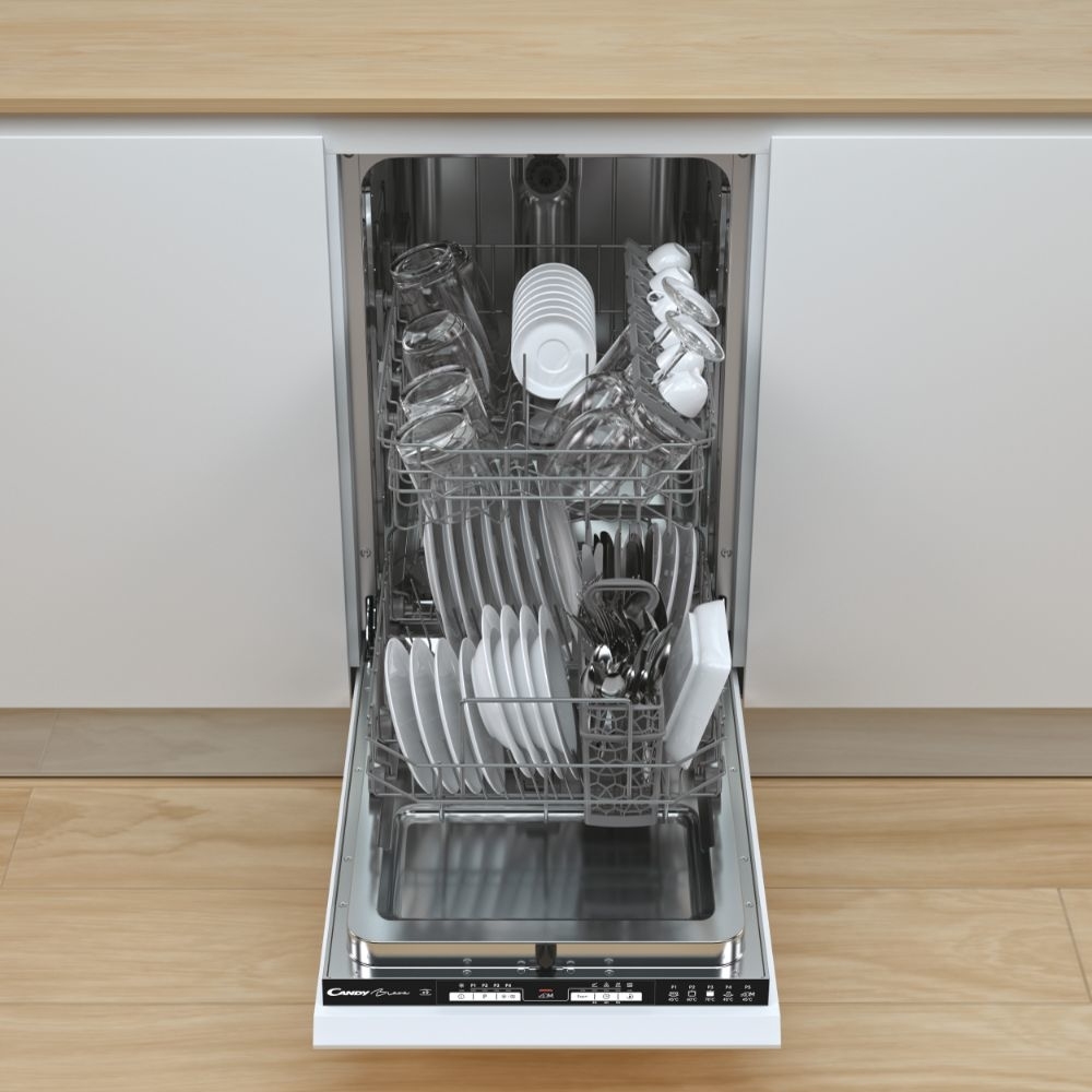 Candy CDIH 2L952 Fully Integrated Slimline Dishwasher, 9 Place Settings, E Rated