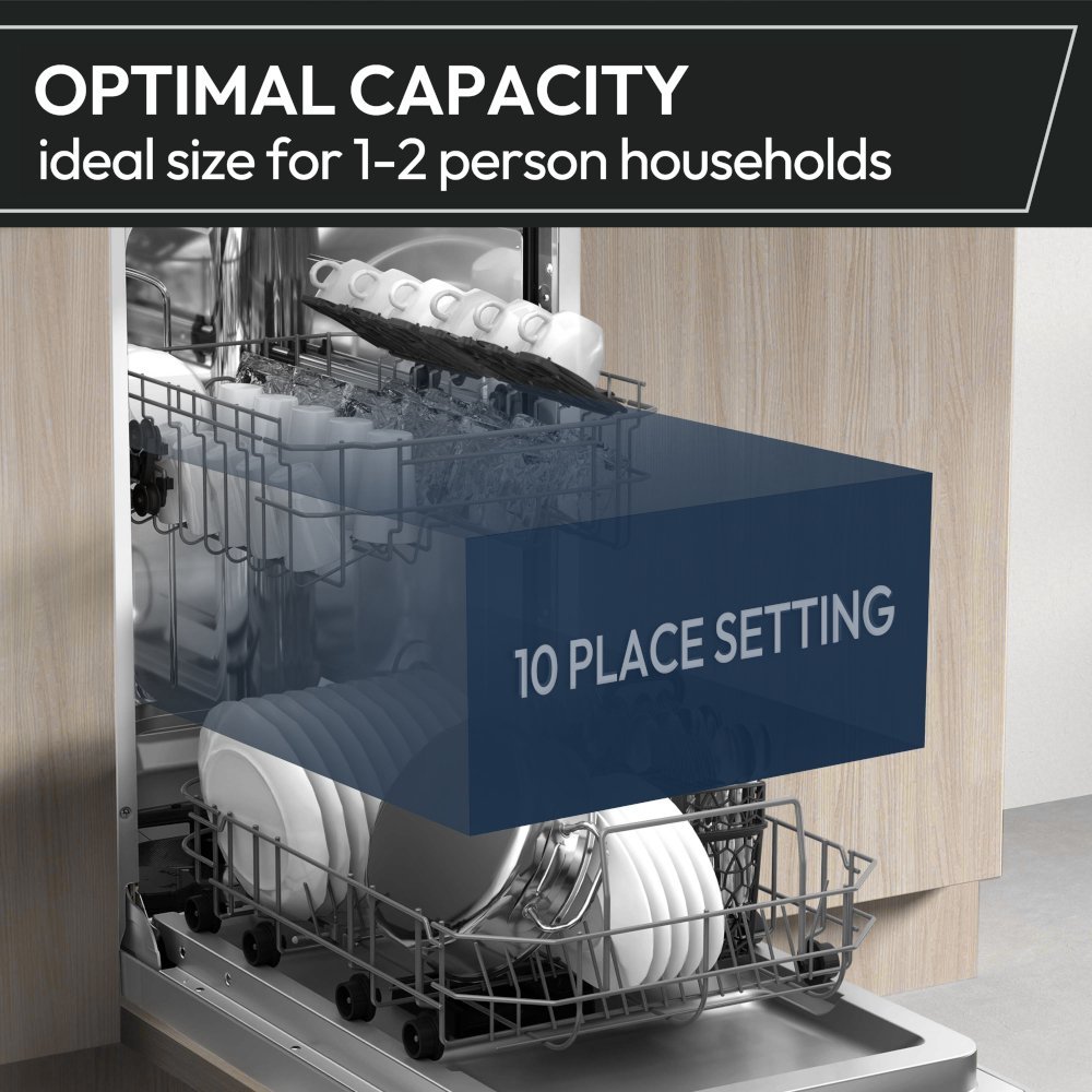 Hoover HDIH 2T1047-80 Fully Integrated Slimline Dishwasher, 10 Place Settings, E Rated
