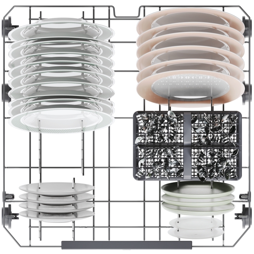 Hoover HI4C6F0S-80 Fully Integrated Dishwasher, 14 Place Settings, C Rated