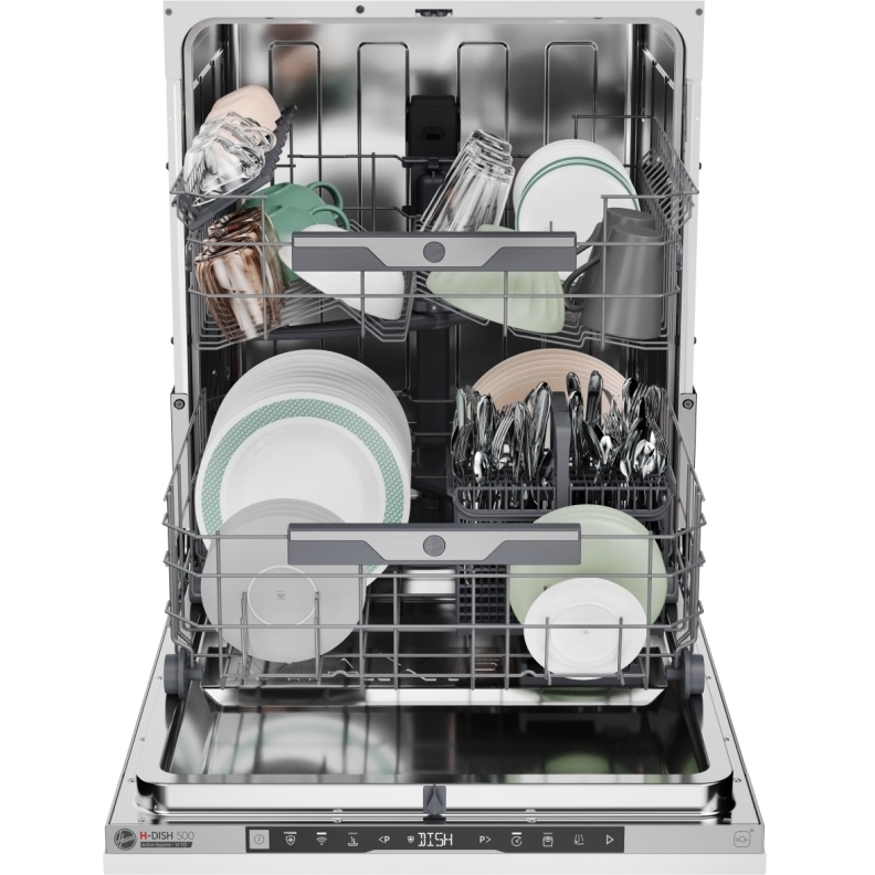 Hoover HI4C6F0S-80 Fully Integrated Dishwasher, 14 Place Settings, C Rated