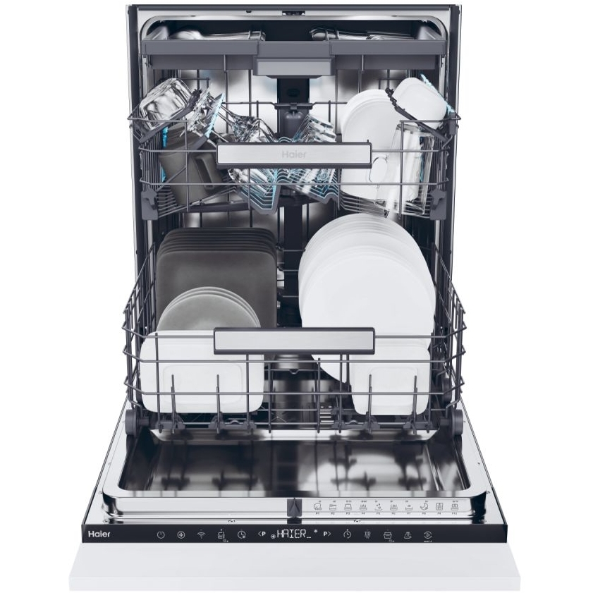 Haier XS 6B4S3FSB-80 Integrated Dishwasher, 16 Place Settings, B Rated