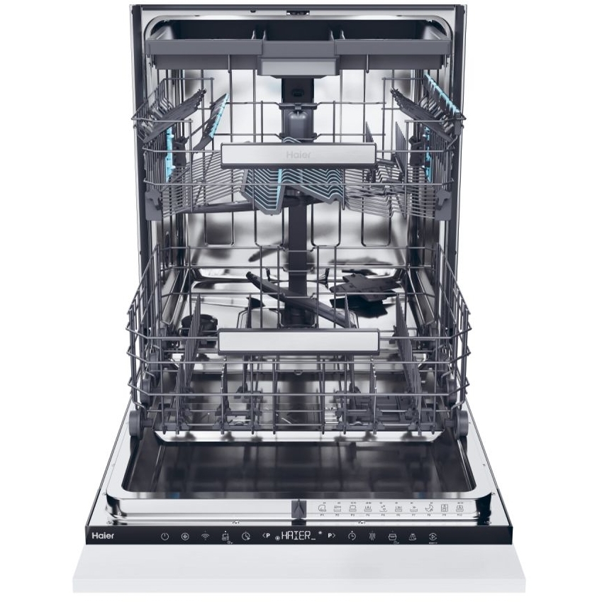 Haier XS 6B4S3FSB-80 Integrated Dishwasher, 16 Place Settings, B Rated
