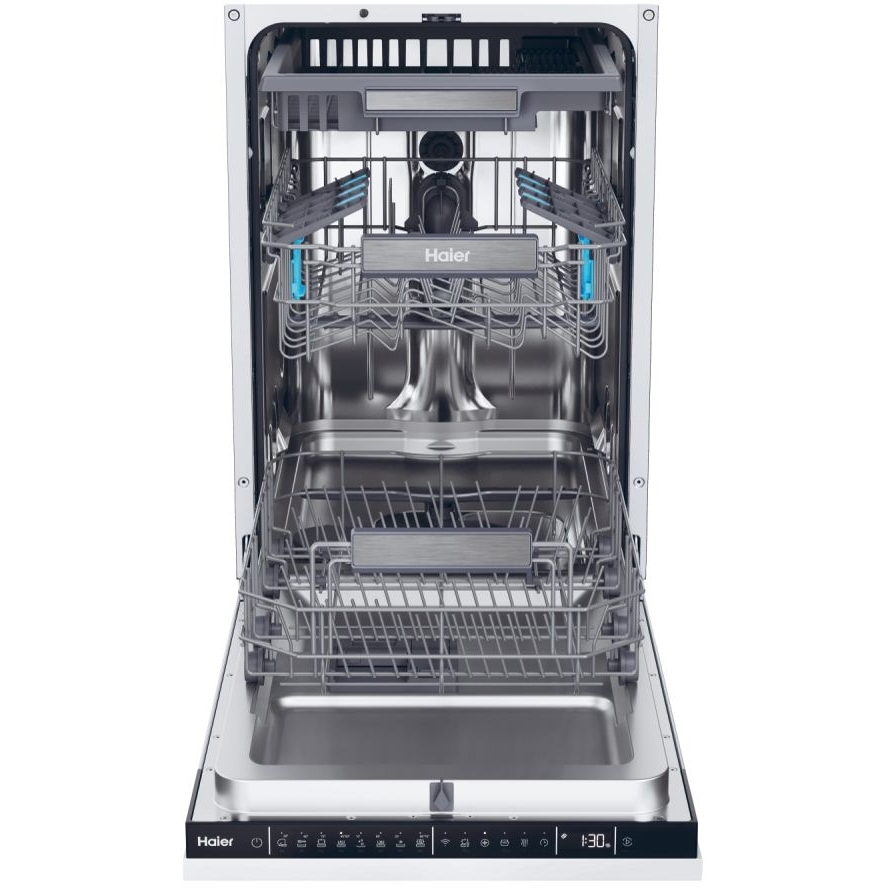 Haier XI1C3TB2FB-80 Fully Integrated Slimline Dishwasher, 8 Place Settings, C Rated