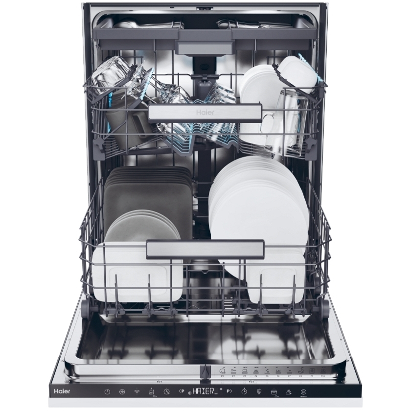 Haier XI 6C4S3FSB-80 Fully Integrated Dishwasher, 16 Place Settings, C Rated