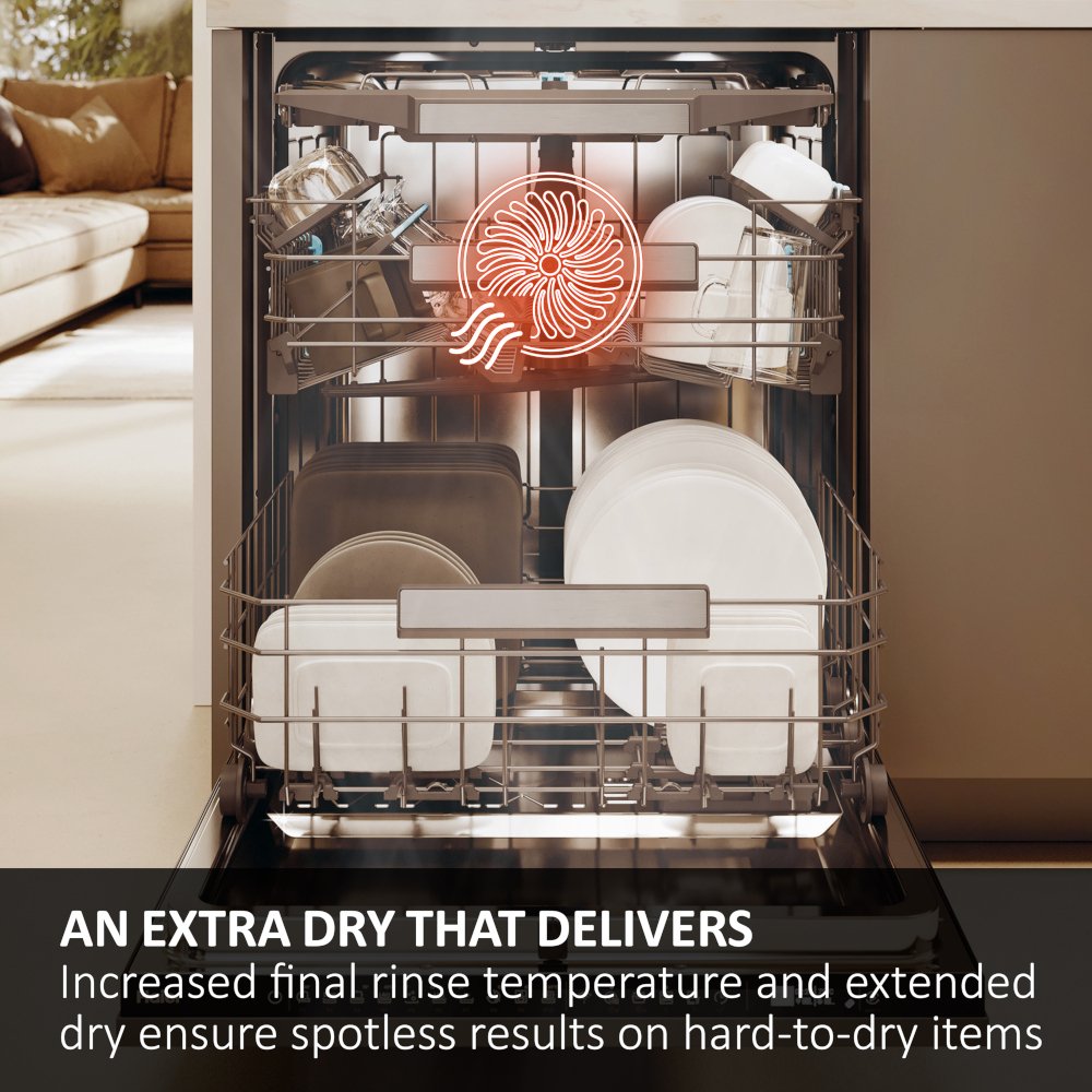 Haier XI 6C4S3FSB-80 Fully Integrated Dishwasher, 16 Place Settings, C Rated