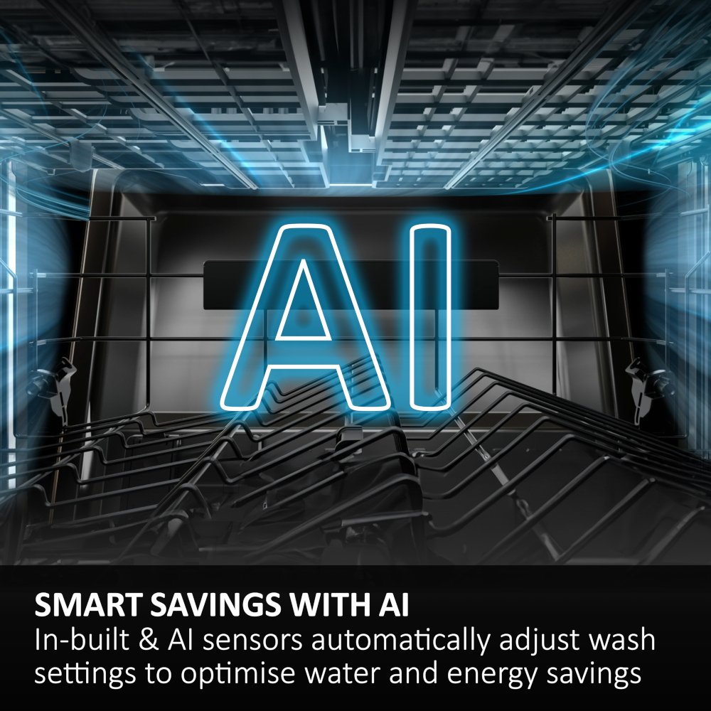 Haier XI 6C4S3FSB-80 Fully Integrated Dishwasher, 16 Place Settings, C Rated