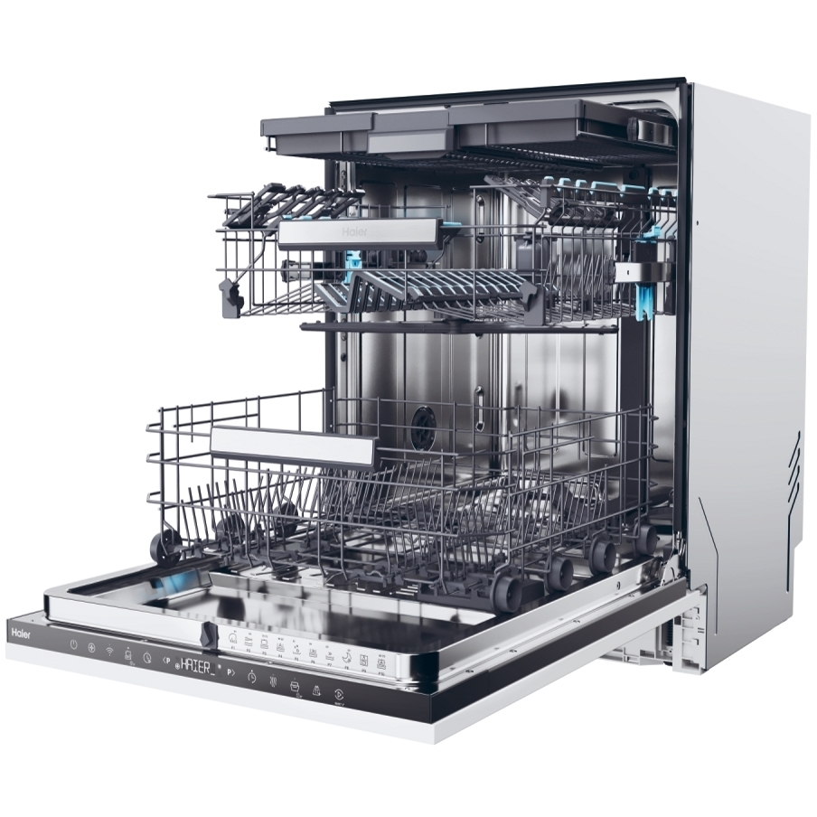 Haier XI 6C4S3FSB-80 Fully Integrated Dishwasher, 16 Place Settings, C Rated