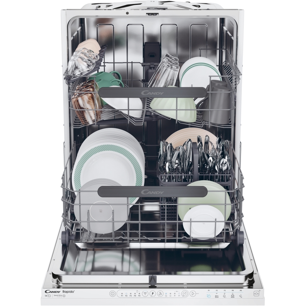 Candy CI 4C7L0W-80 Fully Integrated Dishwasher, 14 Place Settings, C Rated