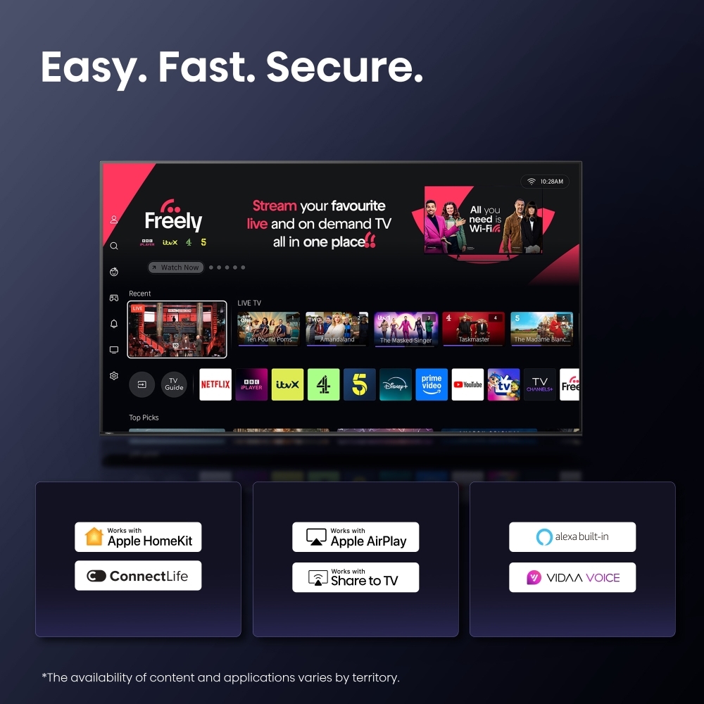 Hisense 32E5QTUK 32" QLED Smart Television, Full HD, Black, F Rated