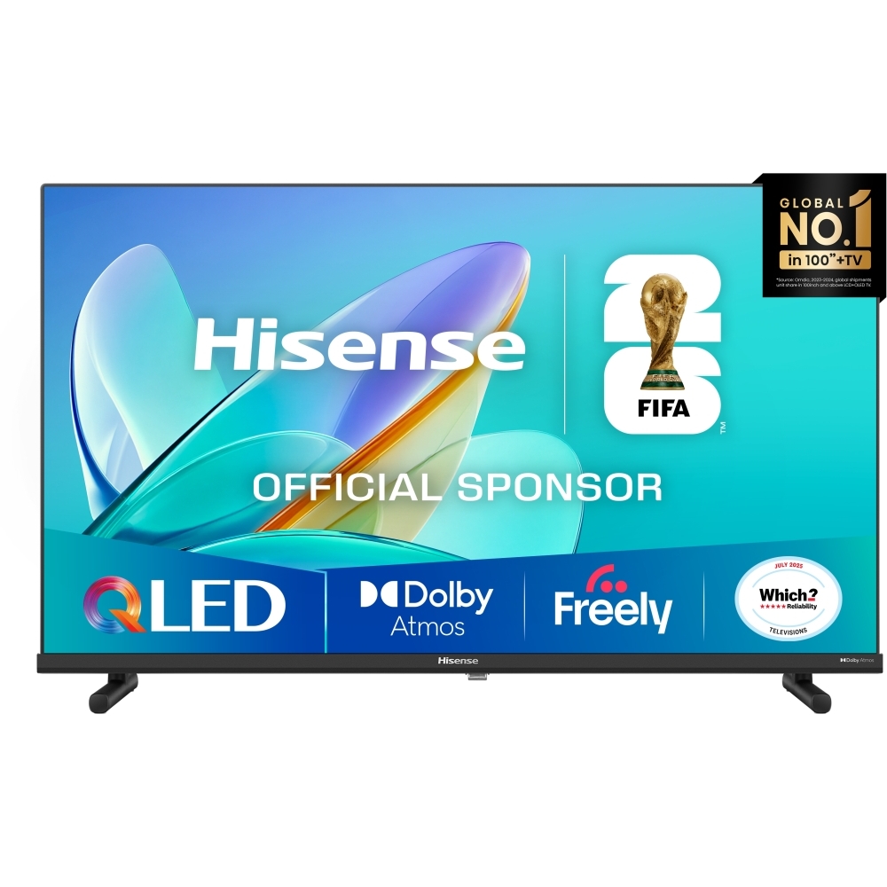 Hisense 32E5QTUK 32" QLED Smart Television, Full HD, Black, F Rated