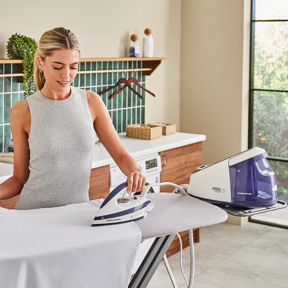 Morphy Richards 333202 Speed Steam 3000w Steam Generator Iron, Purple