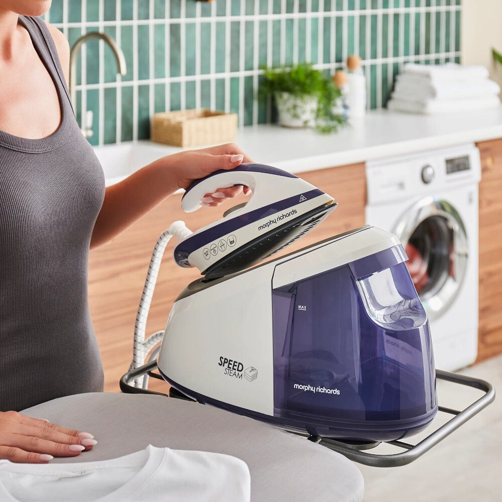 Morphy Richards 333202 Speed Steam 3000w Steam Generator Iron, Purple