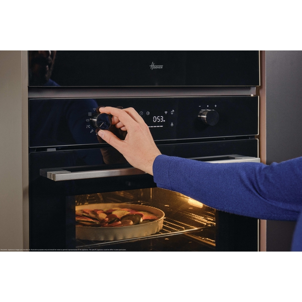 Hoover HO6 S3B3HTB Built-In Electric Single Oven, Black, A++ Rated