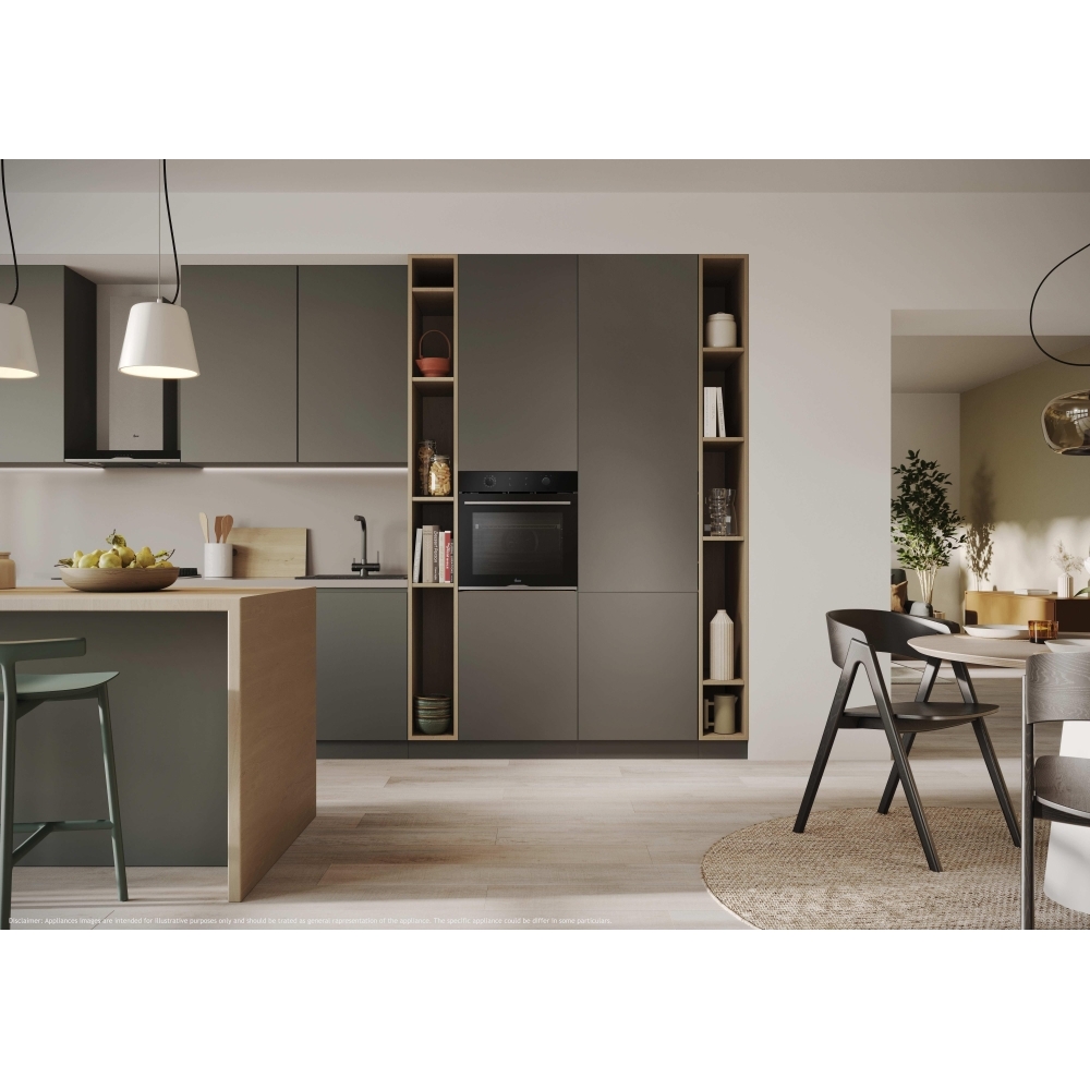 Hoover HO6 S3B3HTB Built-In Electric Single Oven, Black, A++ Rated