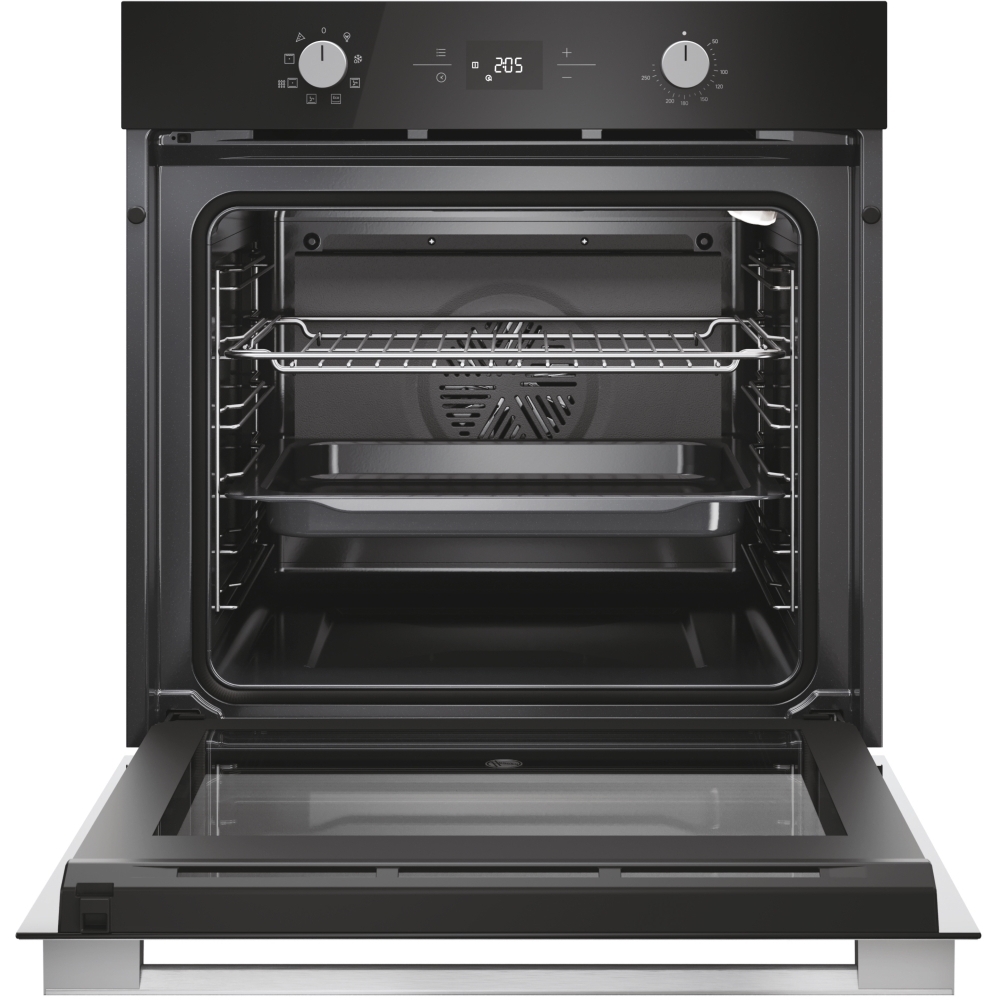 Hoover HO6 H3T1CTX Built-In Electric Single Oven with Pyrolytic Cleaning, Stainless Steel, A Rated