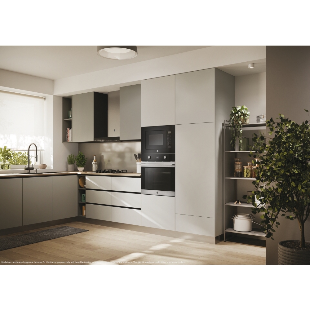 Hoover HO6 H3T1CTX Built-In Electric Single Oven with Pyrolytic Cleaning, Stainless Steel, A Rated