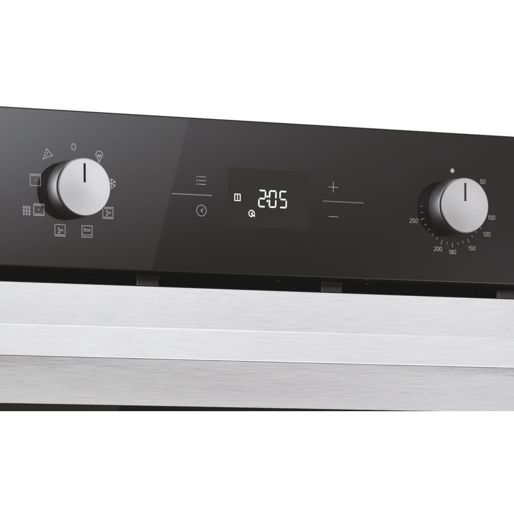 Hoover HO6 H3T1CTX Built-In Electric Single Oven with Pyrolytic Cleaning, Stainless Steel, A Rated
