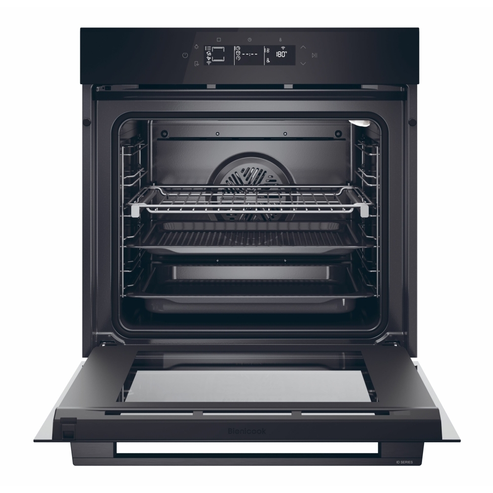 Haier H6 ID25G3HTB1 Built-In Electric Single Oven with Pyrolytic Cleaning, Black, A++ Rated
