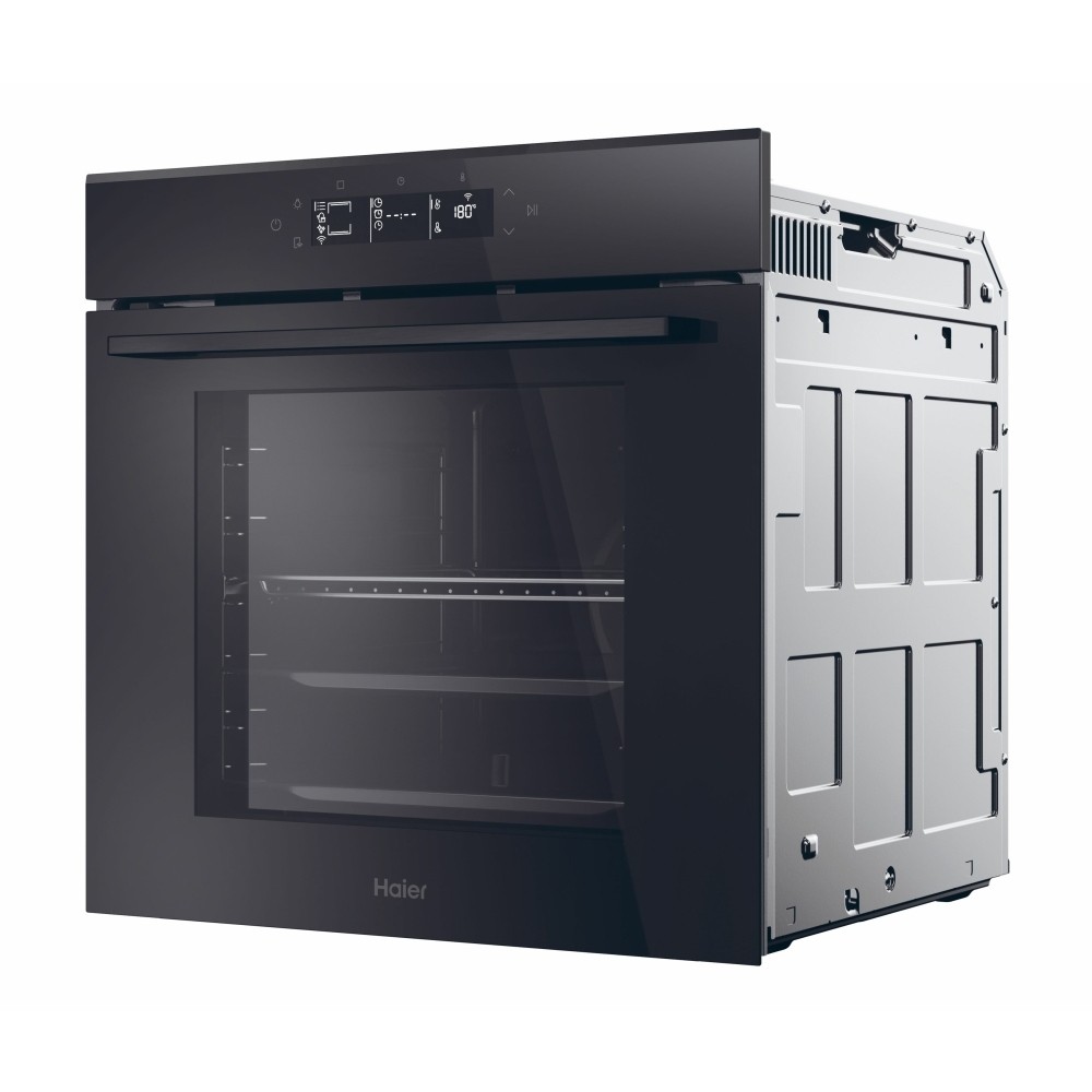 Haier H6 ID25G3HTB1 Built-In Electric Single Oven with Pyrolytic Cleaning, Black, A++ Rated
