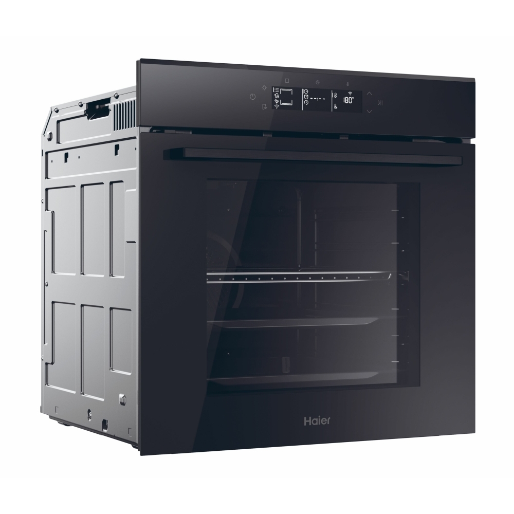 Haier H6 ID25G3HTB1 Built-In Electric Single Oven with Pyrolytic Cleaning, Black, A++ Rated
