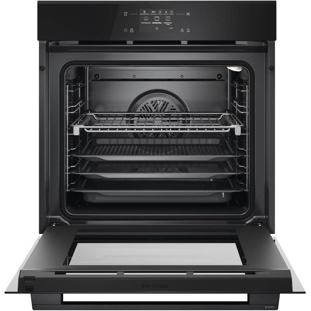 Haier H6 ID25L5YTX Built-In Electric Single Oven with Pyrolytic Cleaning, Black, A++ Rated