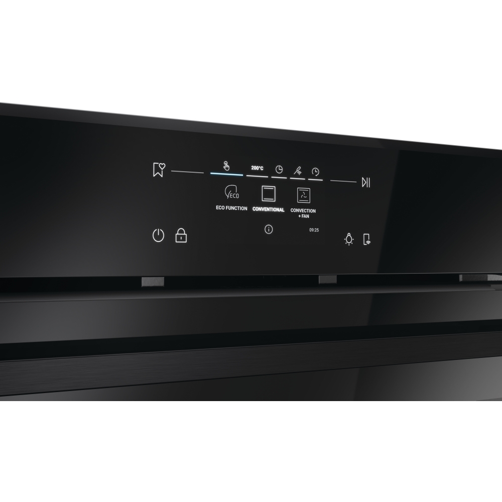 Haier H6 ID25L5YTX Built-In Electric Single Oven with Pyrolytic Cleaning, Black, A++ Rated