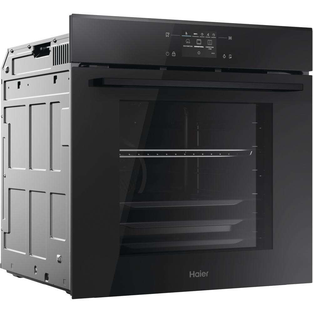 Haier H6 ID25L5YTX Built-In Electric Single Oven with Pyrolytic Cleaning, Black, A++ Rated