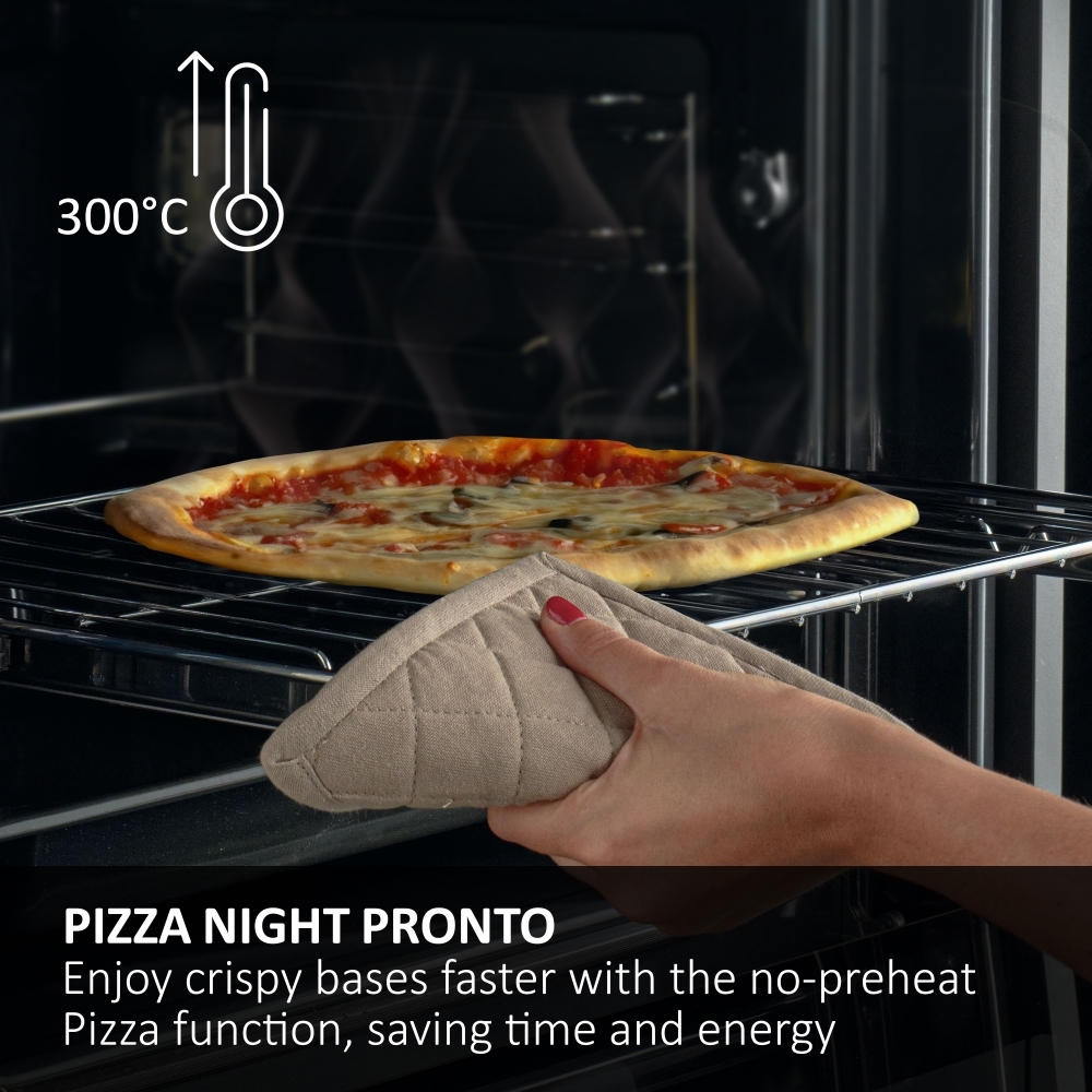 Haier H6 ID25G3HTB2 Built-In Electric Single Oven, Black, A++ Rated