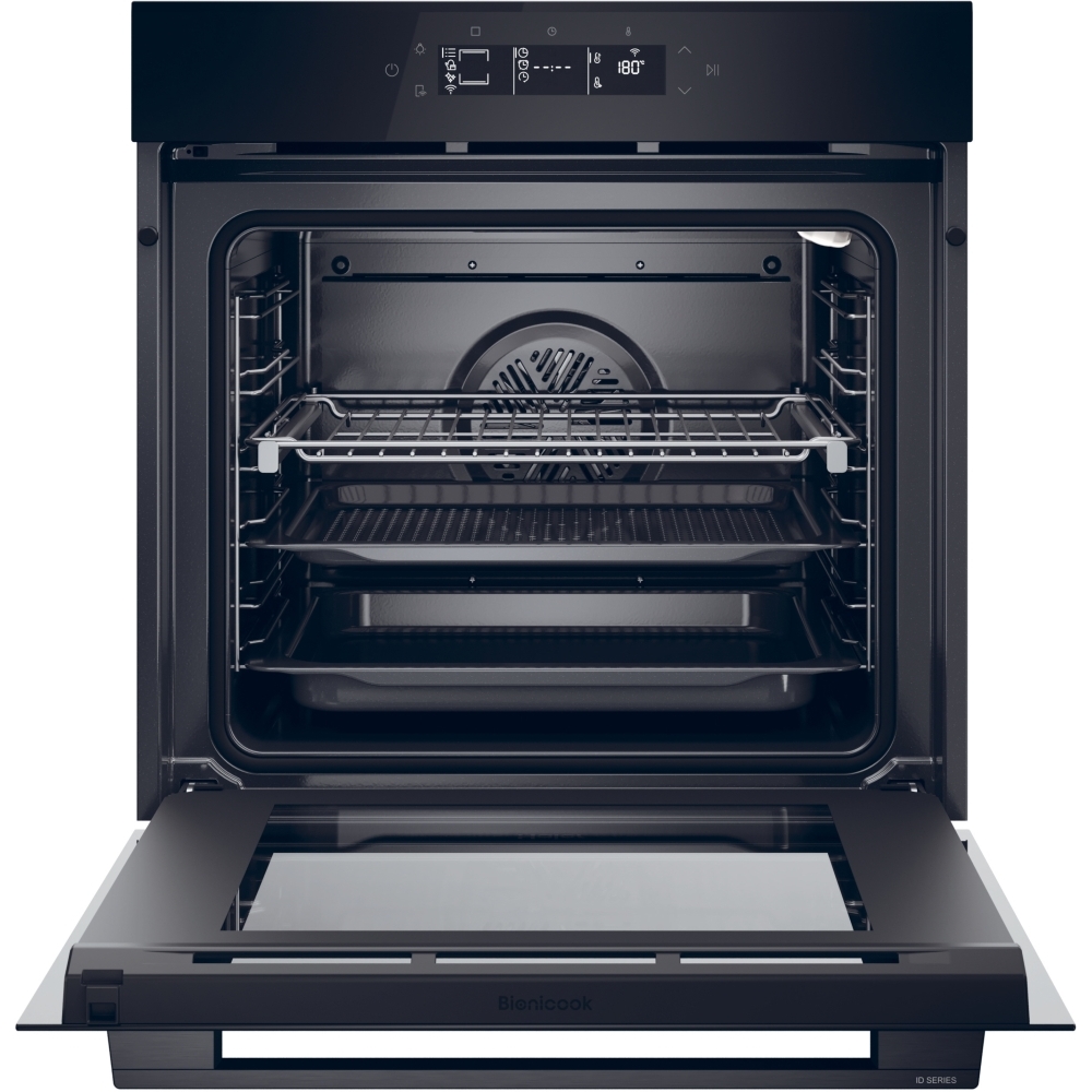 Haier H6 ID25G3YTB2 Built-In Electric Single Oven with Pyrolytic Cleaning, Black, A++ Rated