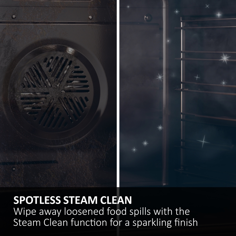 Haier H6 ID25G3YTB2 Built-In Electric Single Oven with Pyrolytic Cleaning, Black, A++ Rated