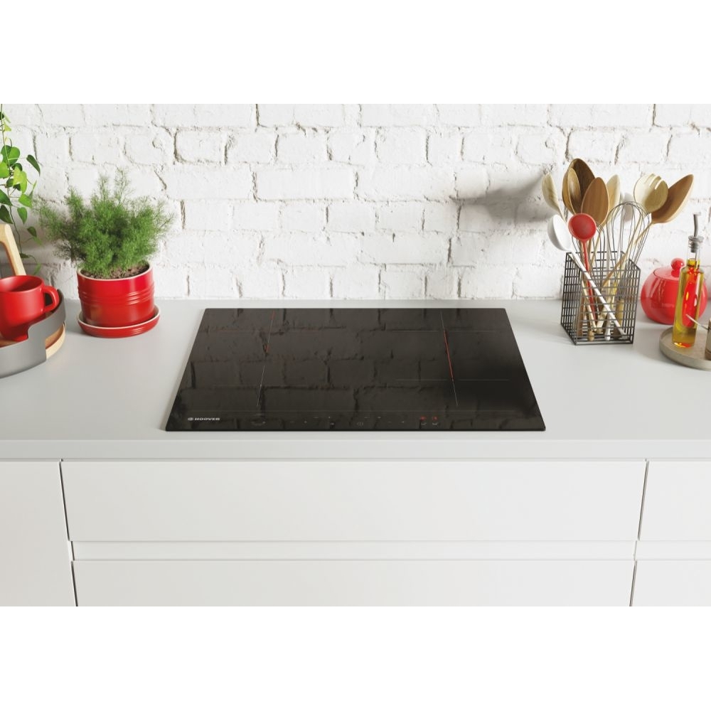 Hoover HH64DBB3P Ceramic Hob, Black