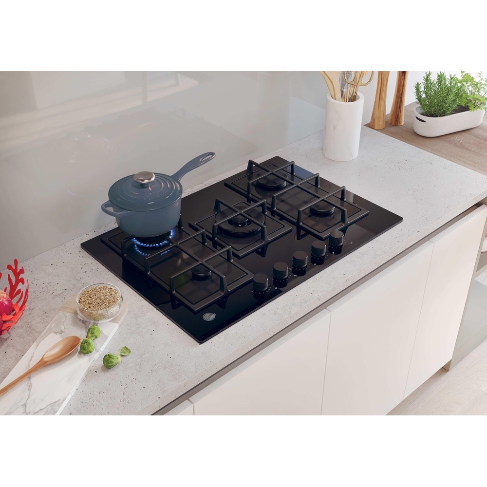 Hoover HVG74WC5B 75cm 5 Burner Gas Hob, Black