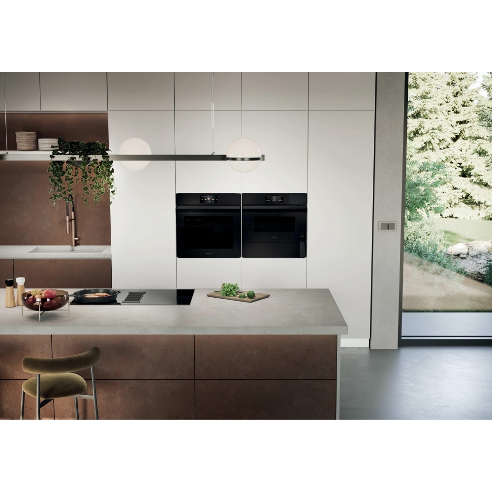 Haier HAIH82MTMCF 80cm Vented Hob, Black