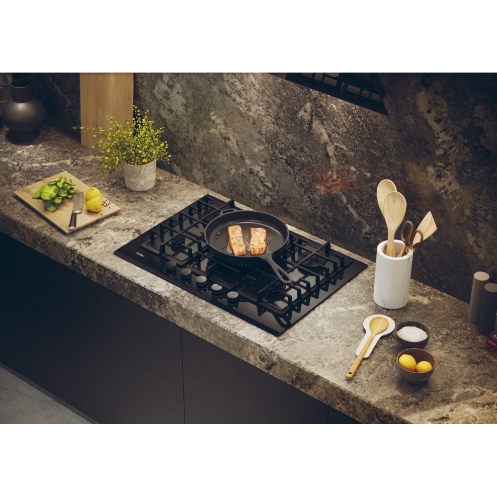 Haier HAVG75TBBP 75cm 5 Burner Gas Hob, Black