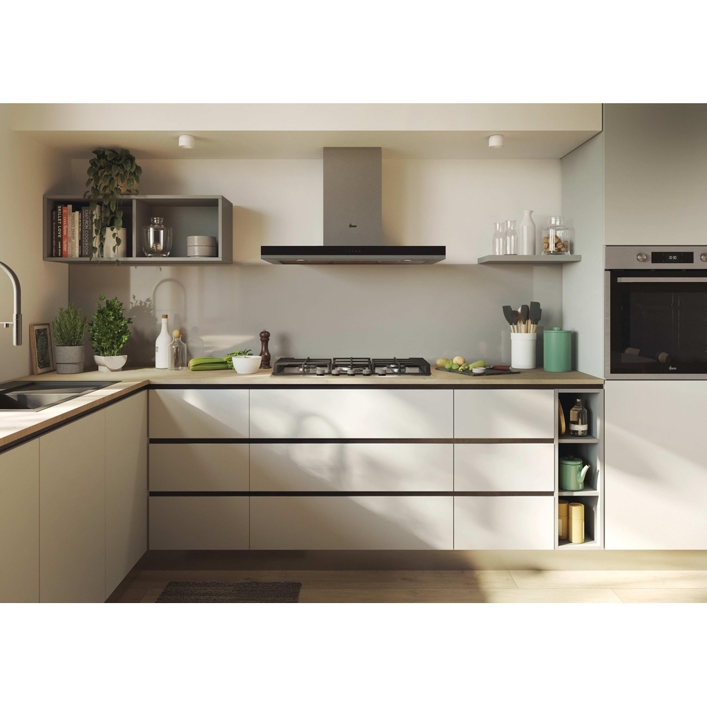 Hoover HGH75WC3X 75cm 5 Burner Gas Hob, Stainless Steel