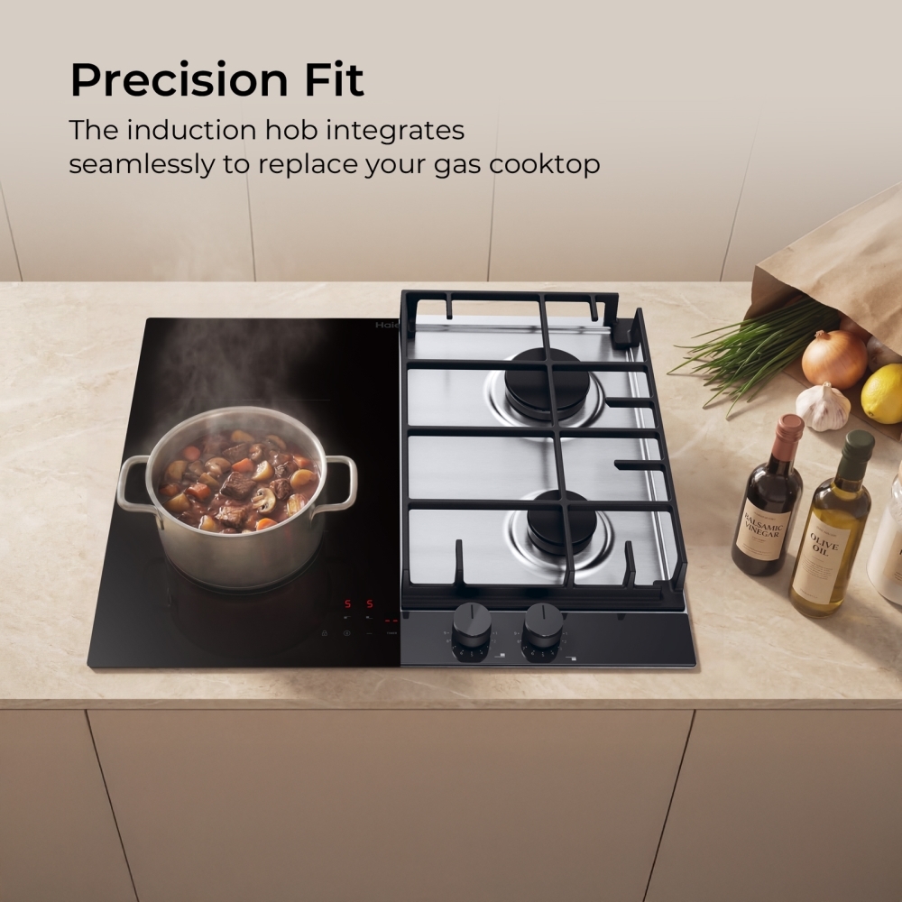 Haier HAIDFS64MCAR1 59cm Induction Hob, Black