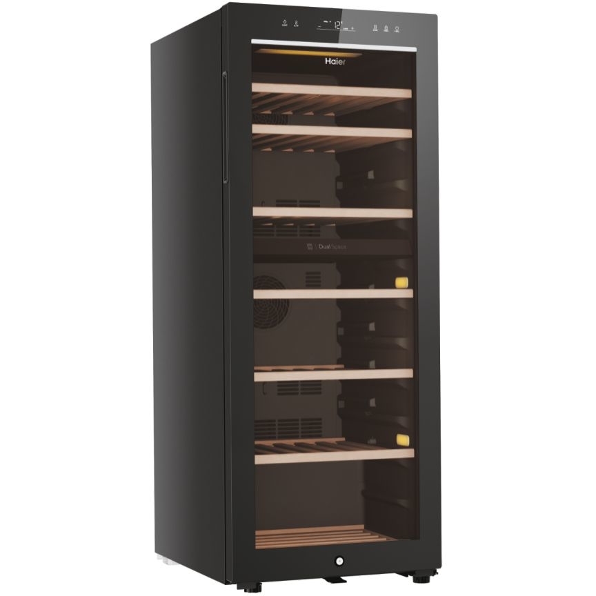 Haier HWS77GDAU1 Wine Cooler, Black, G Rated