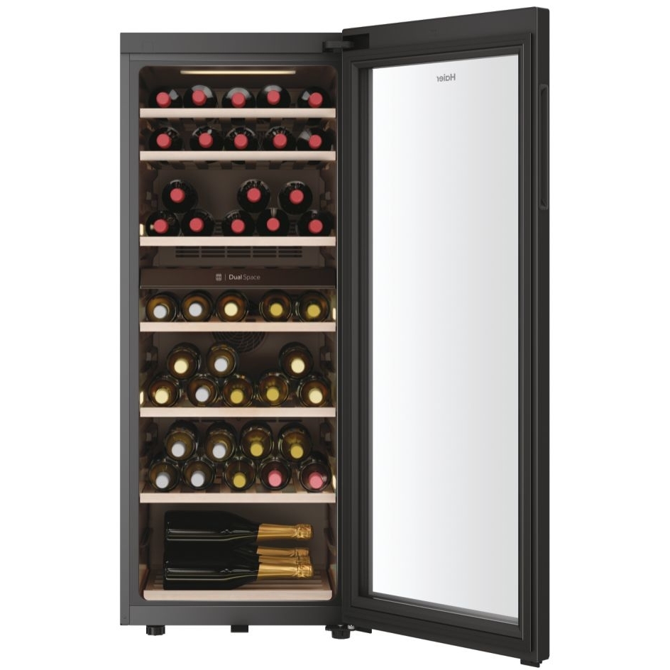 Haier HWS77GDAU1 Wine Cooler, Black, G Rated