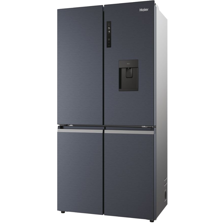 Haier HCR5919EHMB American Fridge Freezer, Black, E Rated,  Plumbed