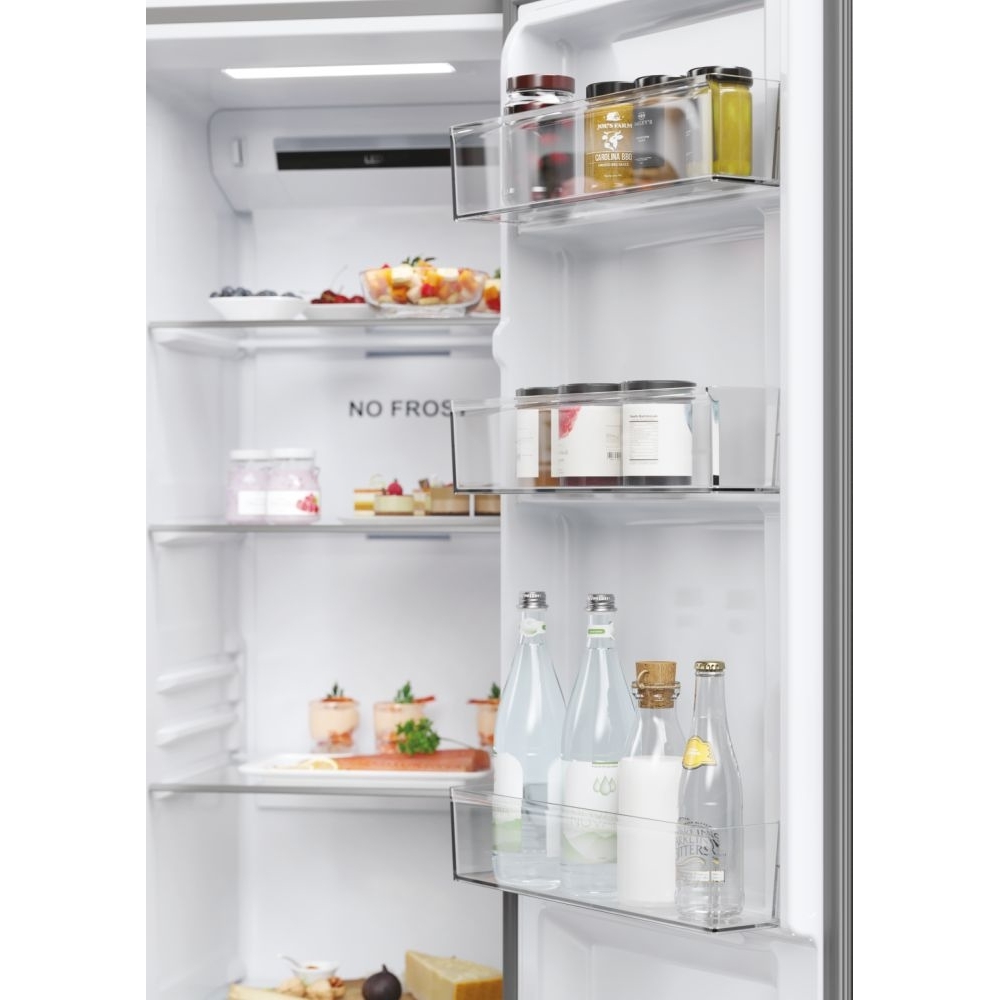 Haier HSR5918DNMP American Fridge Freezer,  Non-Plumbed, Stainless Steel, D Rated