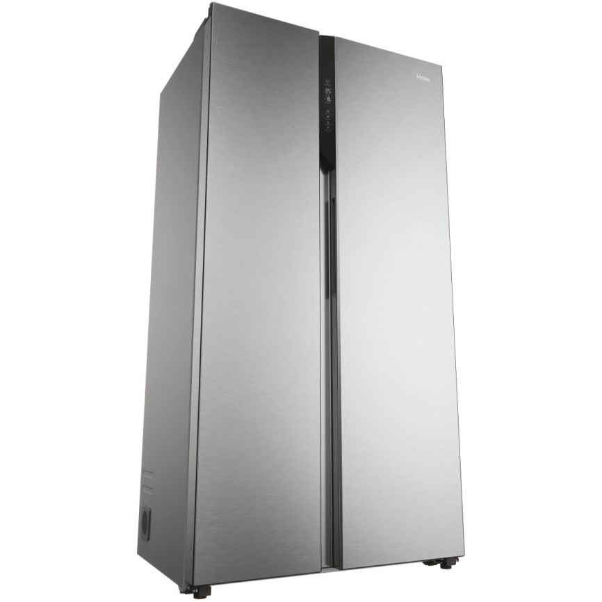 Haier HSR5918DNMP American Fridge Freezer,  Non-Plumbed, Stainless Steel, D Rated