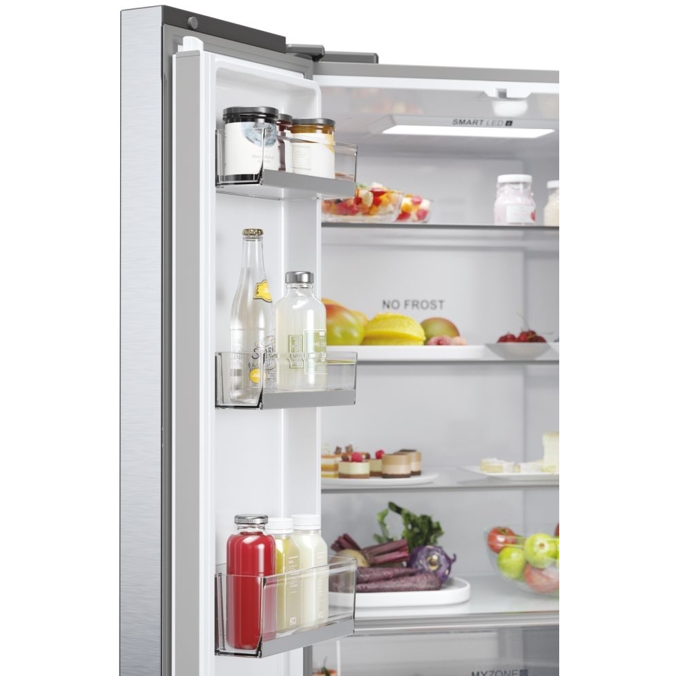 Haier HFR5719ENMG FD 70 Series 5 American Fridge Freezer, Stainless Steel, E Rated,  Non-Plumbed