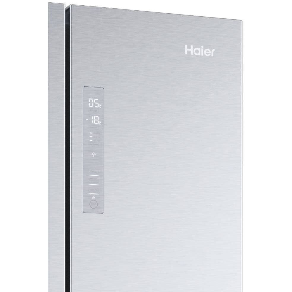 Haier HFR5719ENMG FD 70 Series 5 American Fridge Freezer, Stainless Steel, E Rated,  Non-Plumbed
