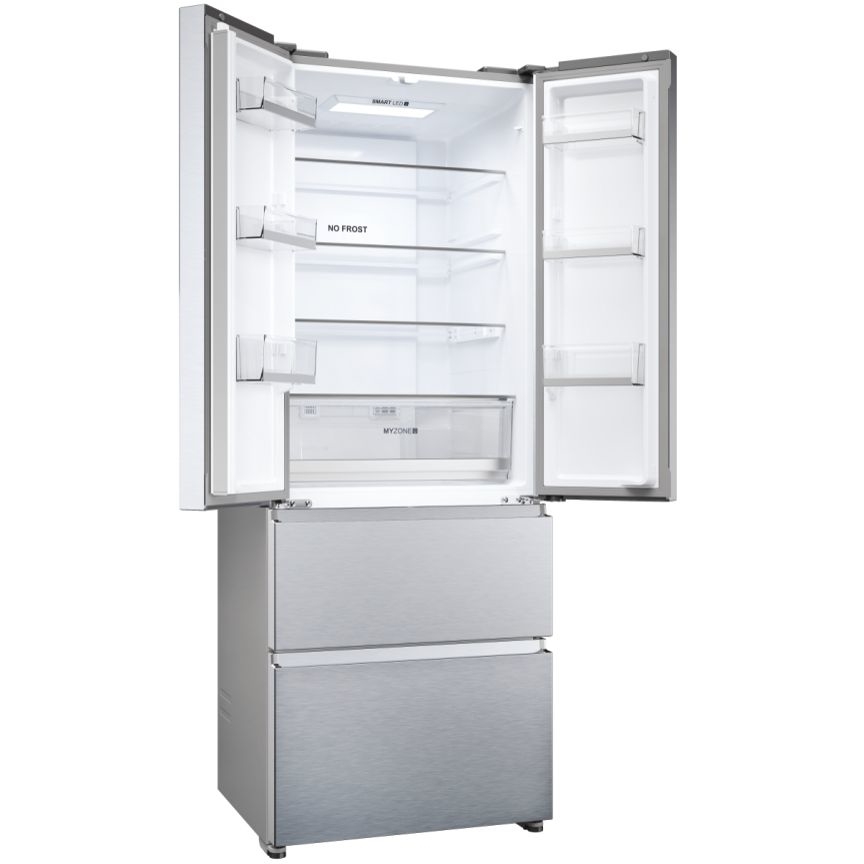 Haier HFR5719ENMG FD 70 Series 5 American Fridge Freezer, Stainless Steel, E Rated,  Non-Plumbed