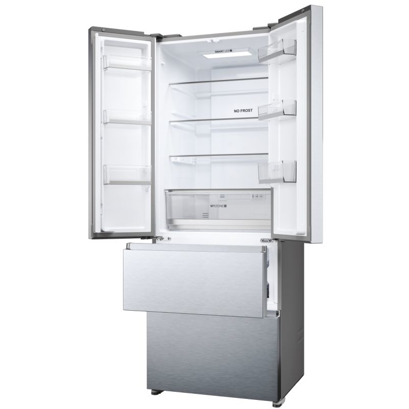 Haier HFR5719ENMG FD 70 Series 5 American Fridge Freezer, Stainless Steel, E Rated,  Non-Plumbed