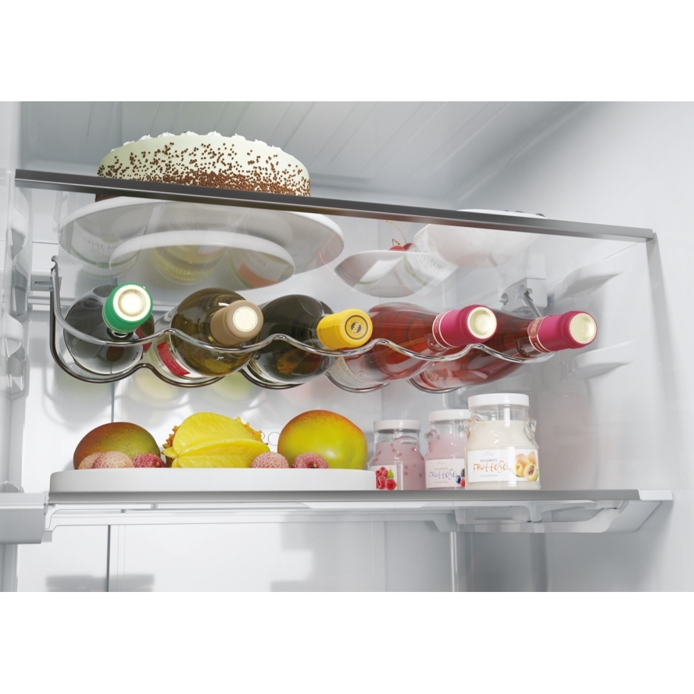 Haier HTW5618DWMG Total No Frost Fridge Freezer, 60/40, Stainless Steel, D Rated
