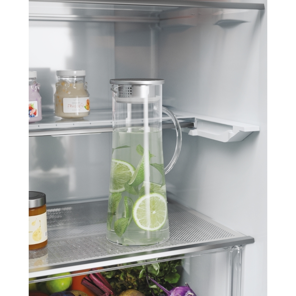 Haier HTW5618DWMG Total No Frost Fridge Freezer, 60/40, Stainless Steel, D Rated