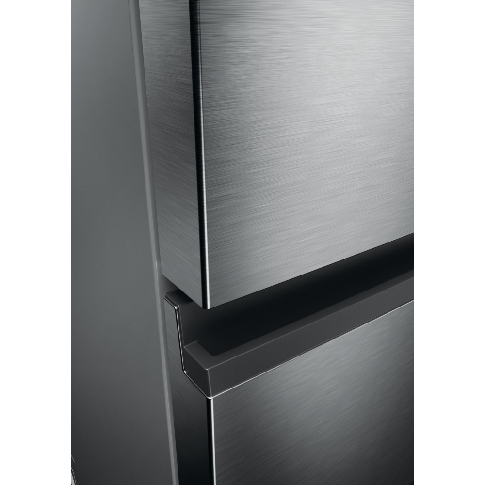 Haier HTW5618DWMG Total No Frost Fridge Freezer, 60/40, Stainless Steel, D Rated
